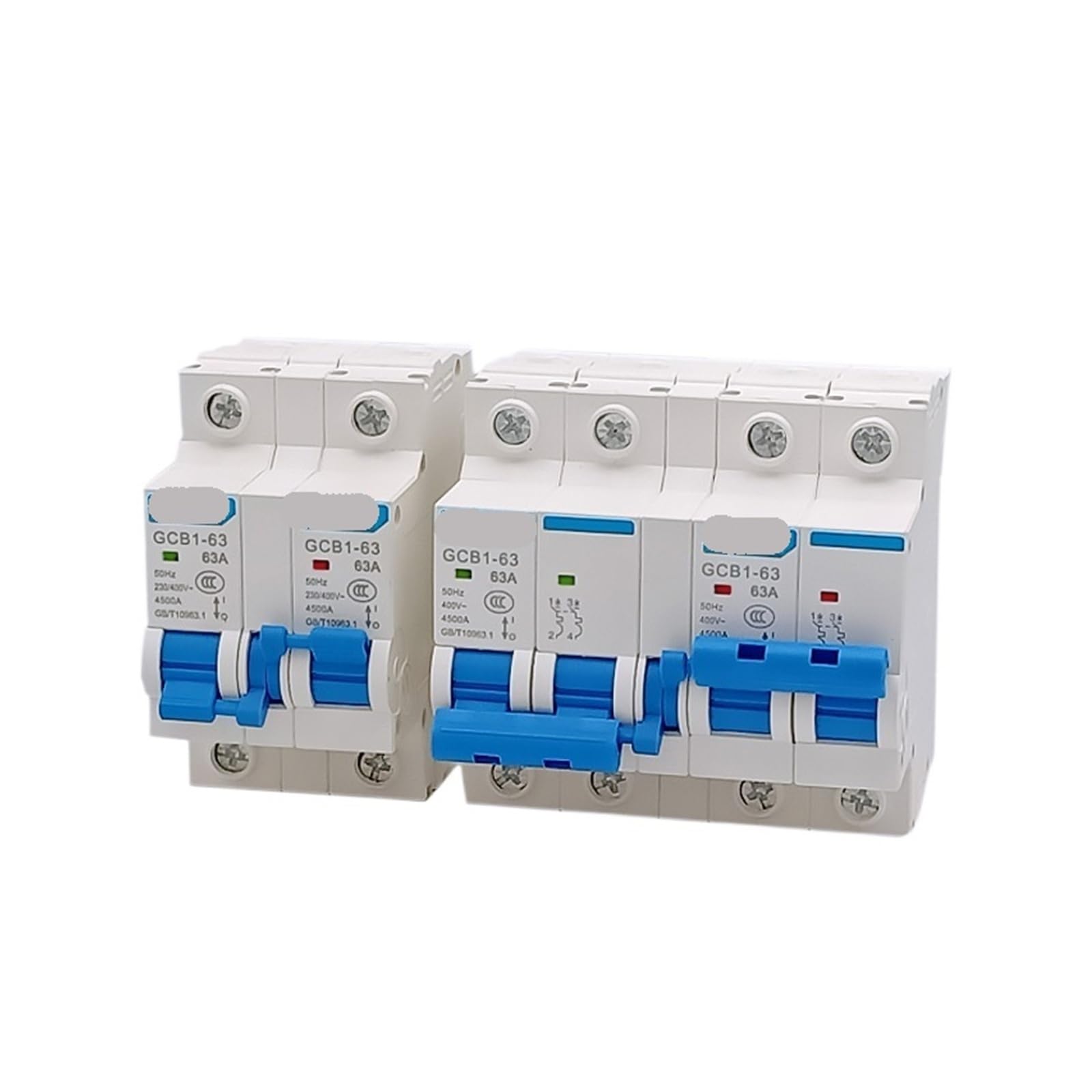 1 Uds Doble potencia interruptor de transferencia manual 1P 2P 3P 4P interbloqueo GCB1-63 disyuntor AC 6A-125A 50Hz Dain Rail(2P plus,25A)