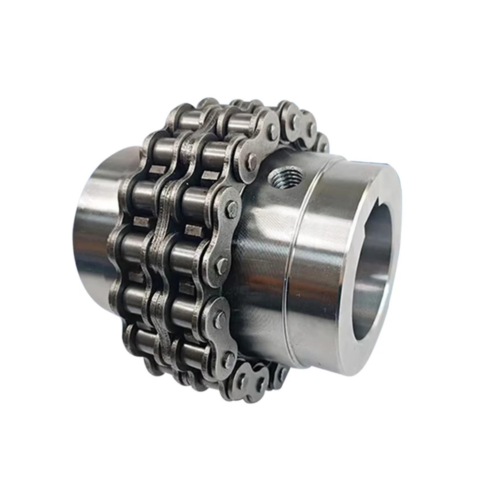 Coupleur de chaîne à pignon 1PC KC5018 18-45 KC Coupleur de chaîne à Rouleaux Accouplements avec boîtier Accouplement de pignon d'engrenage(KC5018 Hole 30-30)
