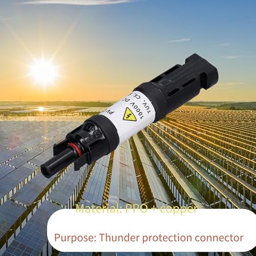 Respicefinem Solar PV Dioden Steckverbinder Solar Stecker 1000 V DC IP67 Wasserdichter Photovoltaik Sicherungshalter Solarsicherung SteckverbinderWasserdichtes Panelkabel Sperrdiodenhalter