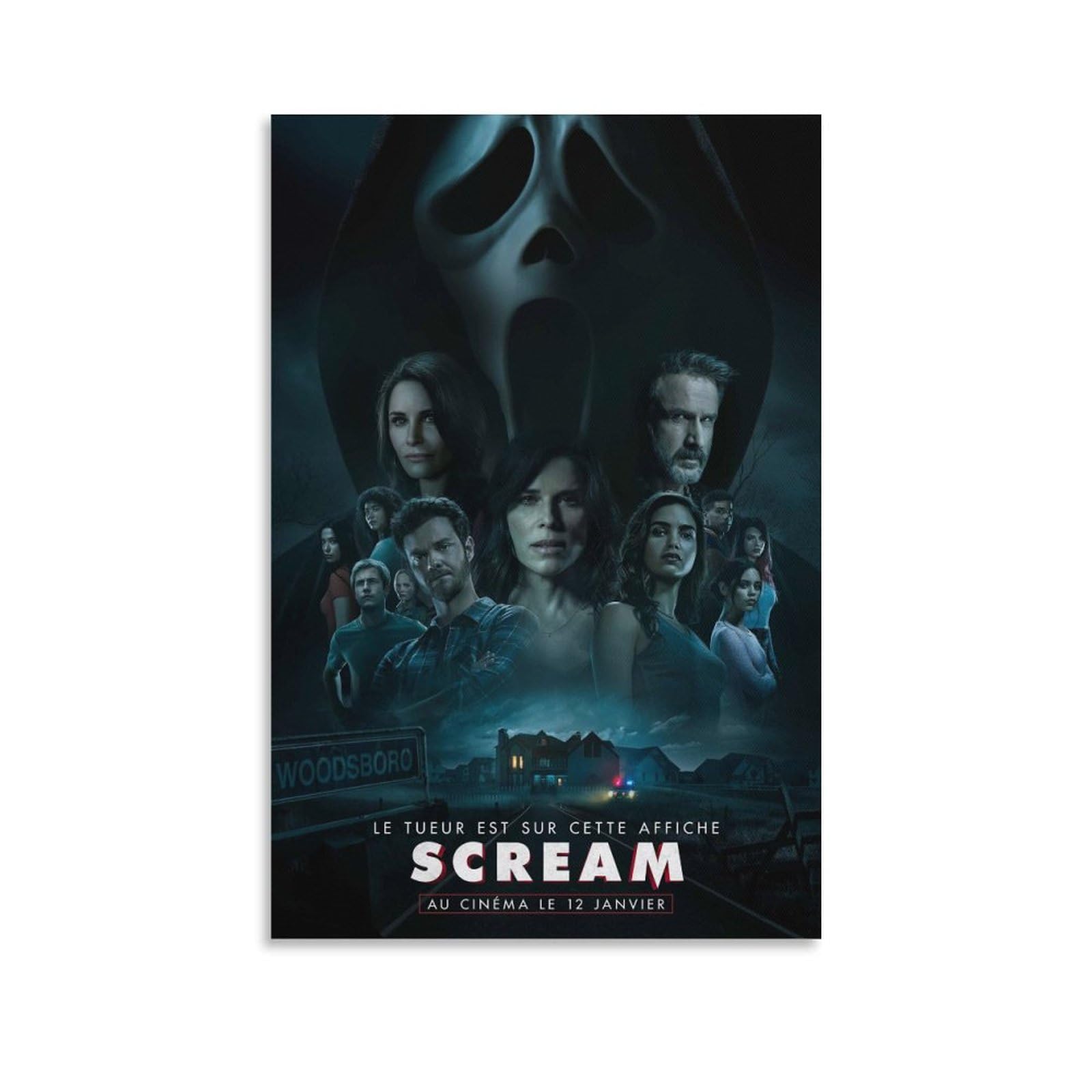 Amazon.co.jp: Scream映画2022年スクリーム映画ポスターニーブ