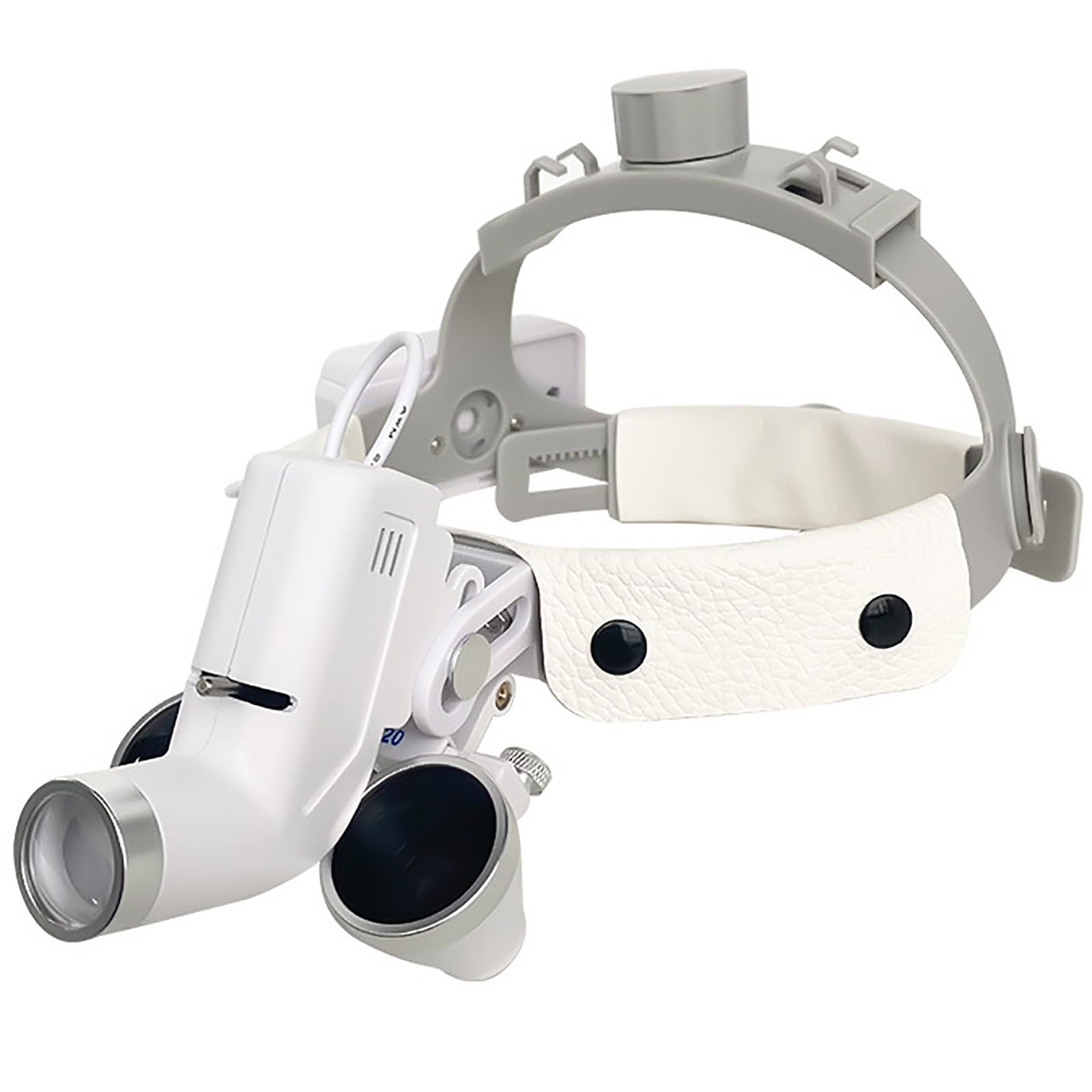 Headband Dental Loupes with Light, 2.5X/3.5X Dentals Glasses, with Advanced Cooling Design, for Dental Examination, Laboratory(2.5X)