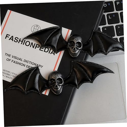 Miniatura 2 de Pinzas góticas de calavera para el cabello, alas de murciélago, pasadores góticos de moda para mujeres para fiestas de Halloween