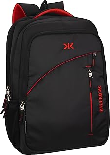 KILLER Louis 38L बड़े लैपटॉप बैकपैक 3 कम्पार्टमेंट पॉलिएस्टर ट्रेंडी वाटरप्रूफ ट्रैवल बैकपैक के साथ