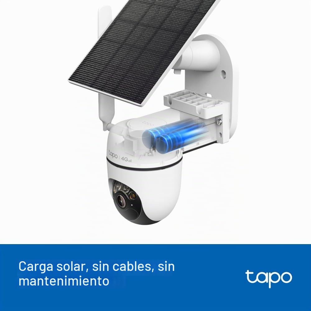 Tapo C615G KIT 2K 3MP Cámara de seguridad solar para exteriores inalámbrica, cámara de seguridad 4G con ranura SIM, cámara de visión nocturna a color al aire libre, detección de IA CCTV, IP65, sin hub