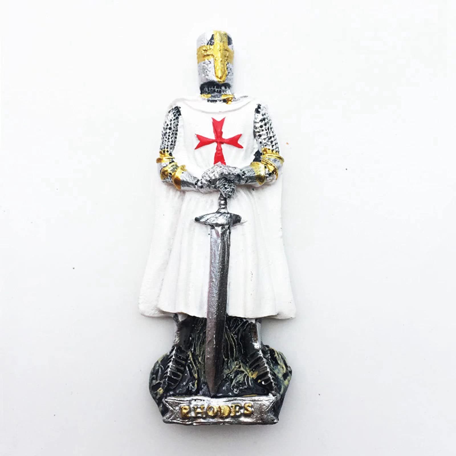Weekino Rhodes Knight Greece Magnet Travel Souvenir 3D Resin Collection Gift Fridge Refrigerator Magnet