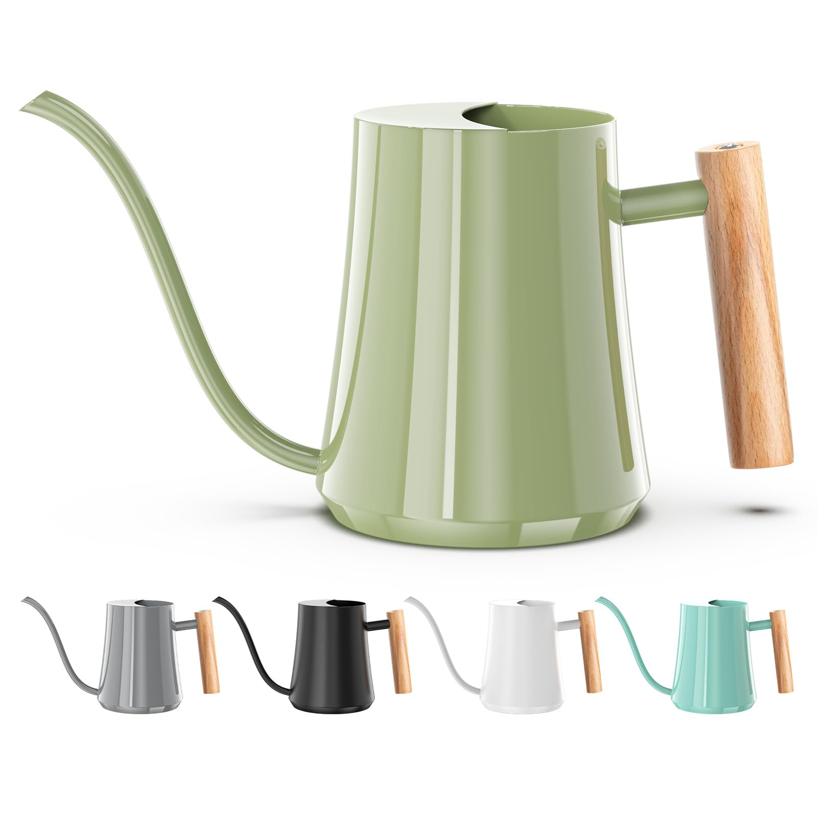 Green Moon 35 Oz Sage Green Watering Can