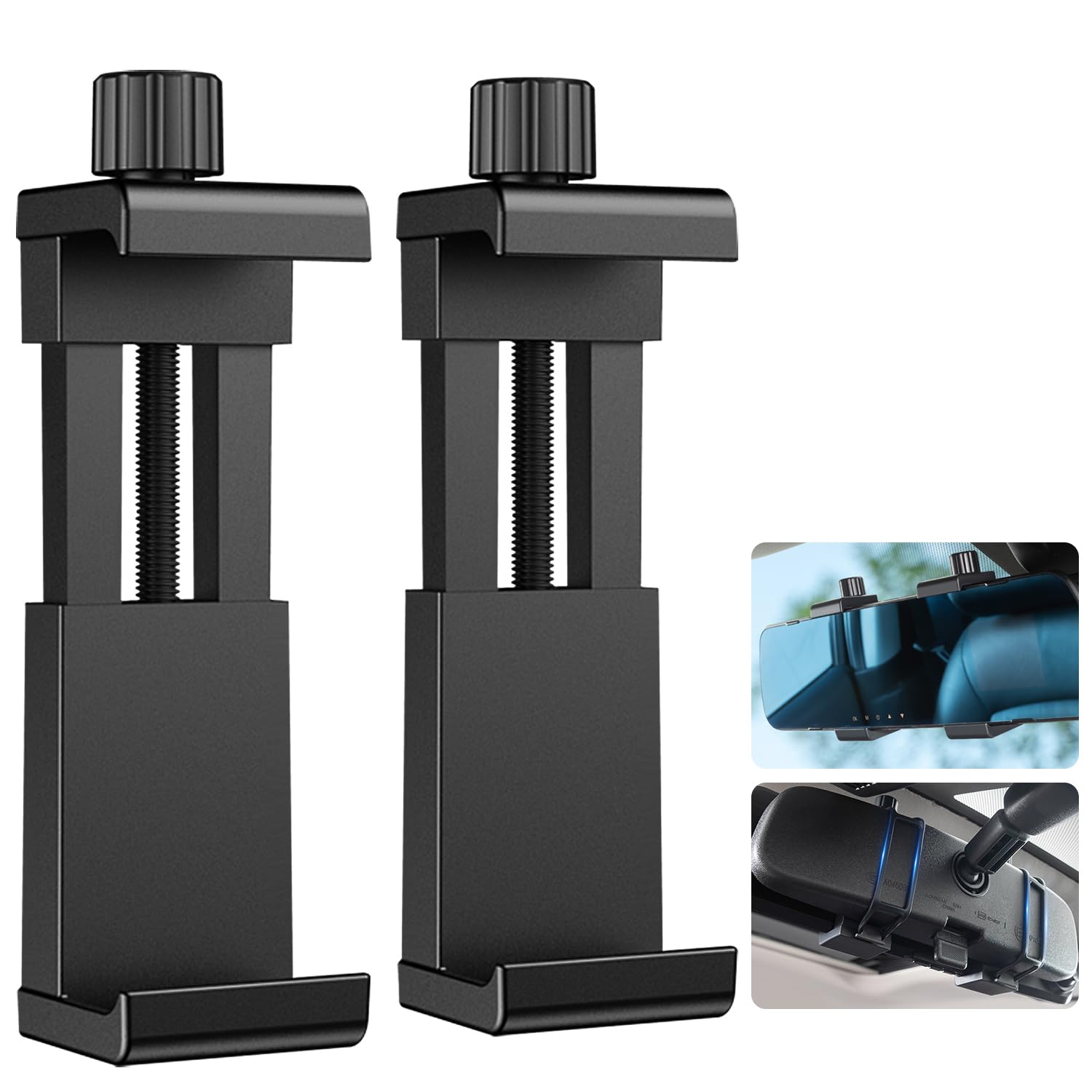 【iSportgo正規品JPB10】バックミラー用ドライブレコーダーブラケット、フック式・バックル式・ストラップ式の各種アクセサリー、分解不要、 汎用型