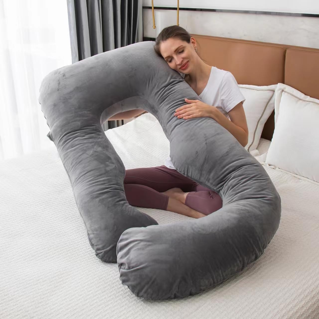 Meiz Pregnancy Pillow VAMIKA Maternity U-Shaped Body Pillow For