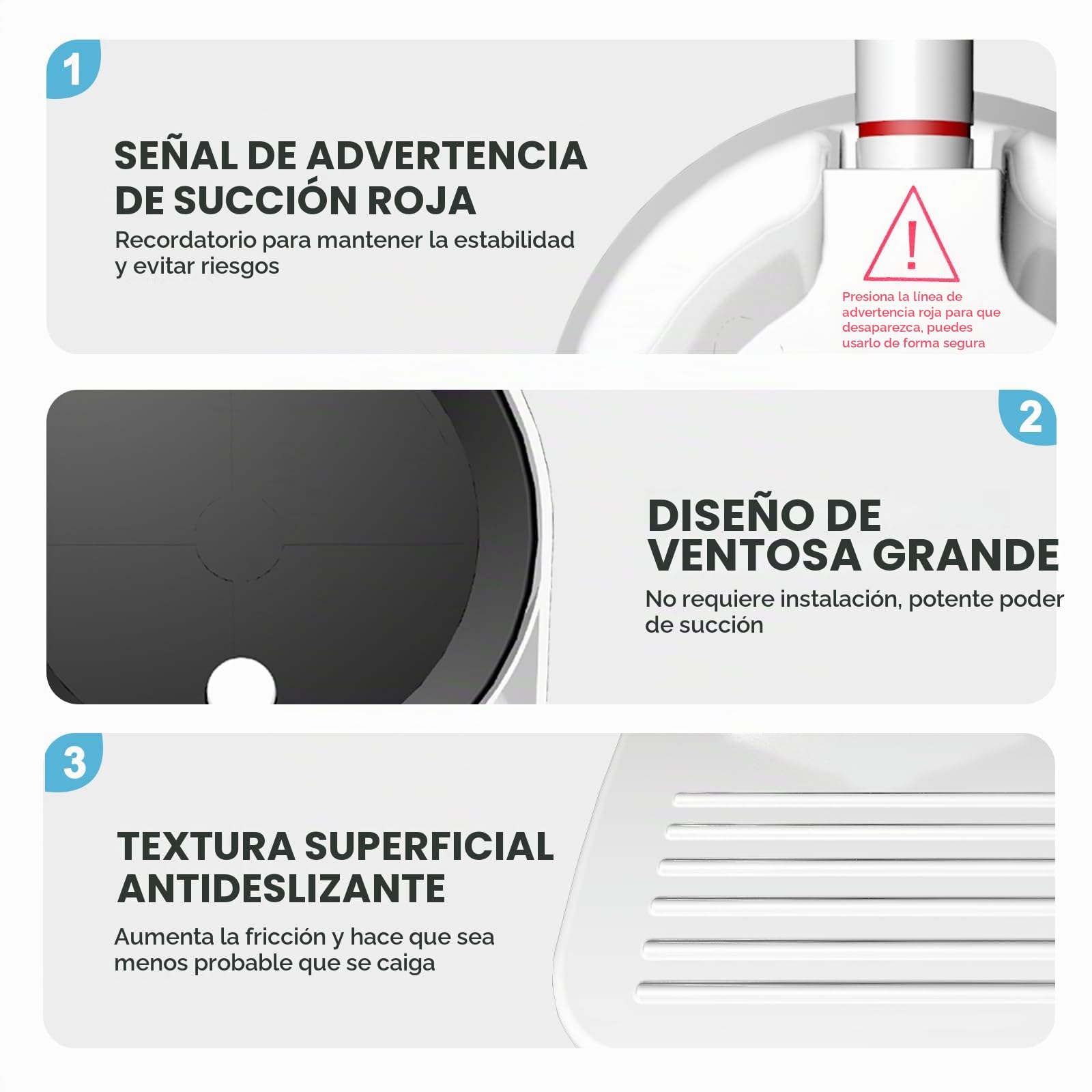 Reposapiés para Ducha,Reposapiés Ventosa,Reposapié Baño con Ventosa,Baño Ducha Reposapié Afeitado Pierna Ayuda Auxiliar de Agarre Soporte Pedal Ventos Pedal