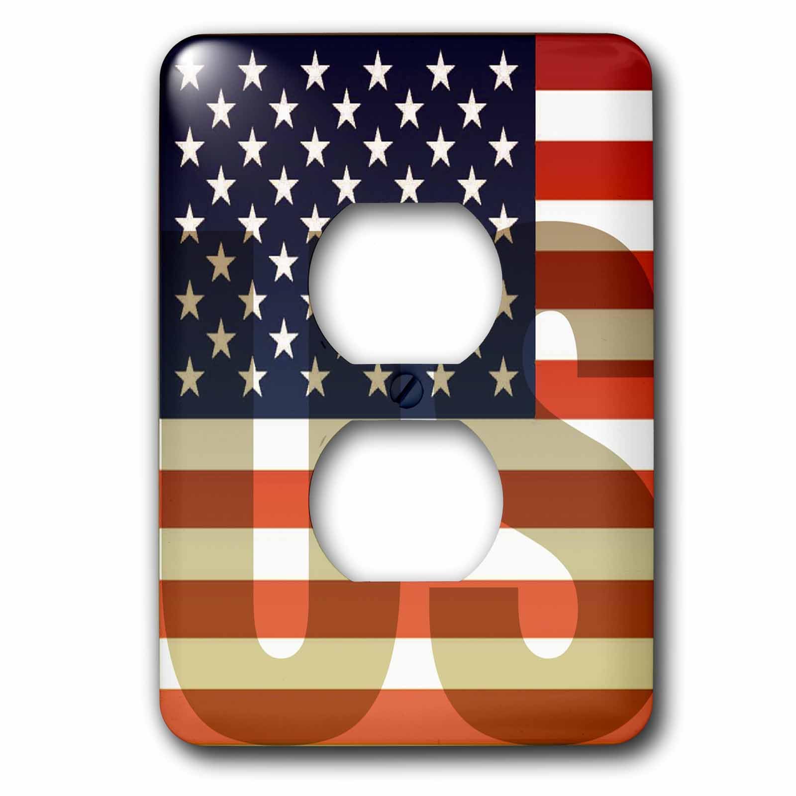 3dRose lsp_37608_6 drapeau des États-Unis avec filigrane US 2 prises