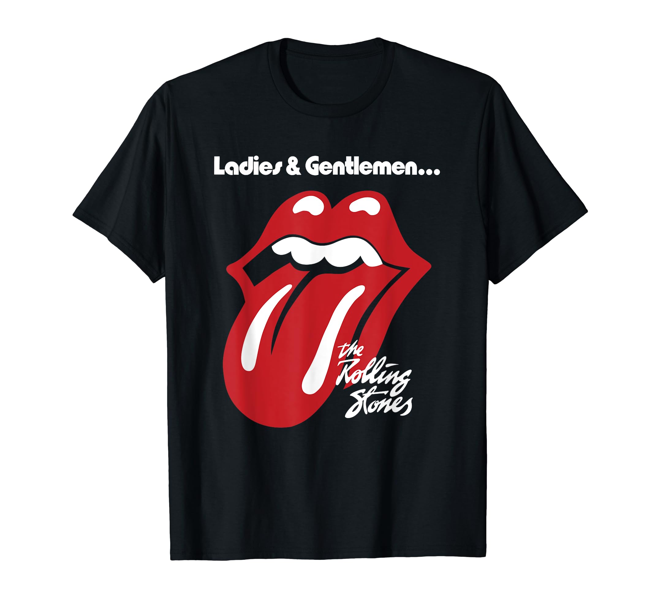 The Rolling StonesOfficial Rolling Stones Ladies & Gentlemen Black T-Shirt