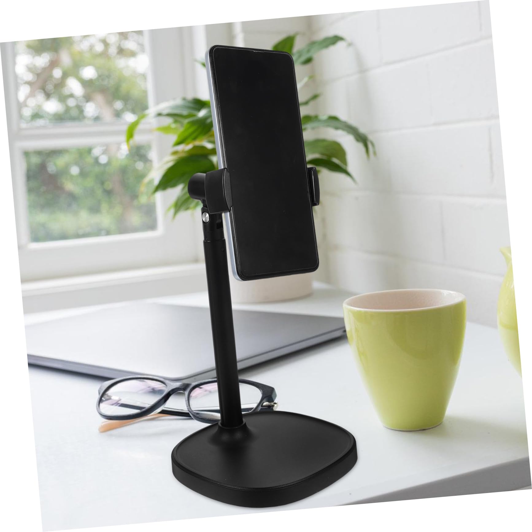 Soporte para Teléfono Ajustable de Escritorio Diseño Compacto Ángulo Regulables para Oficina y Hogar Resistente y Estable
