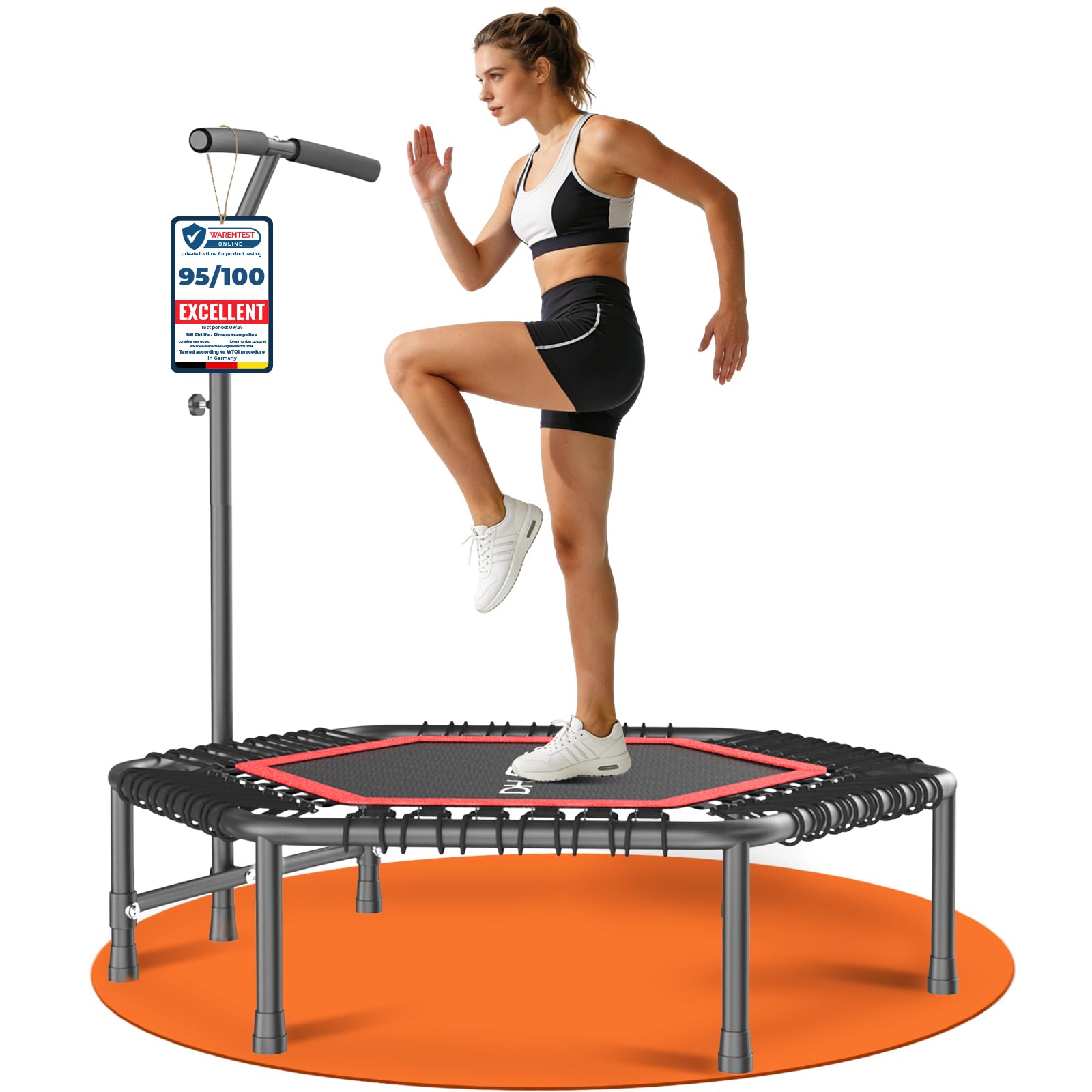 DH FitLife 45" Studio-Quality Fitness Rebounder Trampoline for Adults