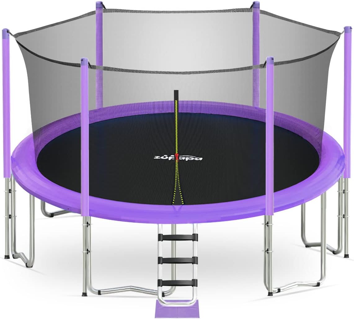 Zupapa 12FT Kids Trampoline with Enclosure net