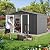 DWVO 10'x8' Large Metal Outdoor Storage Shed, Heavy Duty Tool Storage Sheds for Backyard Patio Lawn - Ideal for Bicycles, Garden Tools, and Lawn Equipment, Easy-to-Assemble, Dark Gray