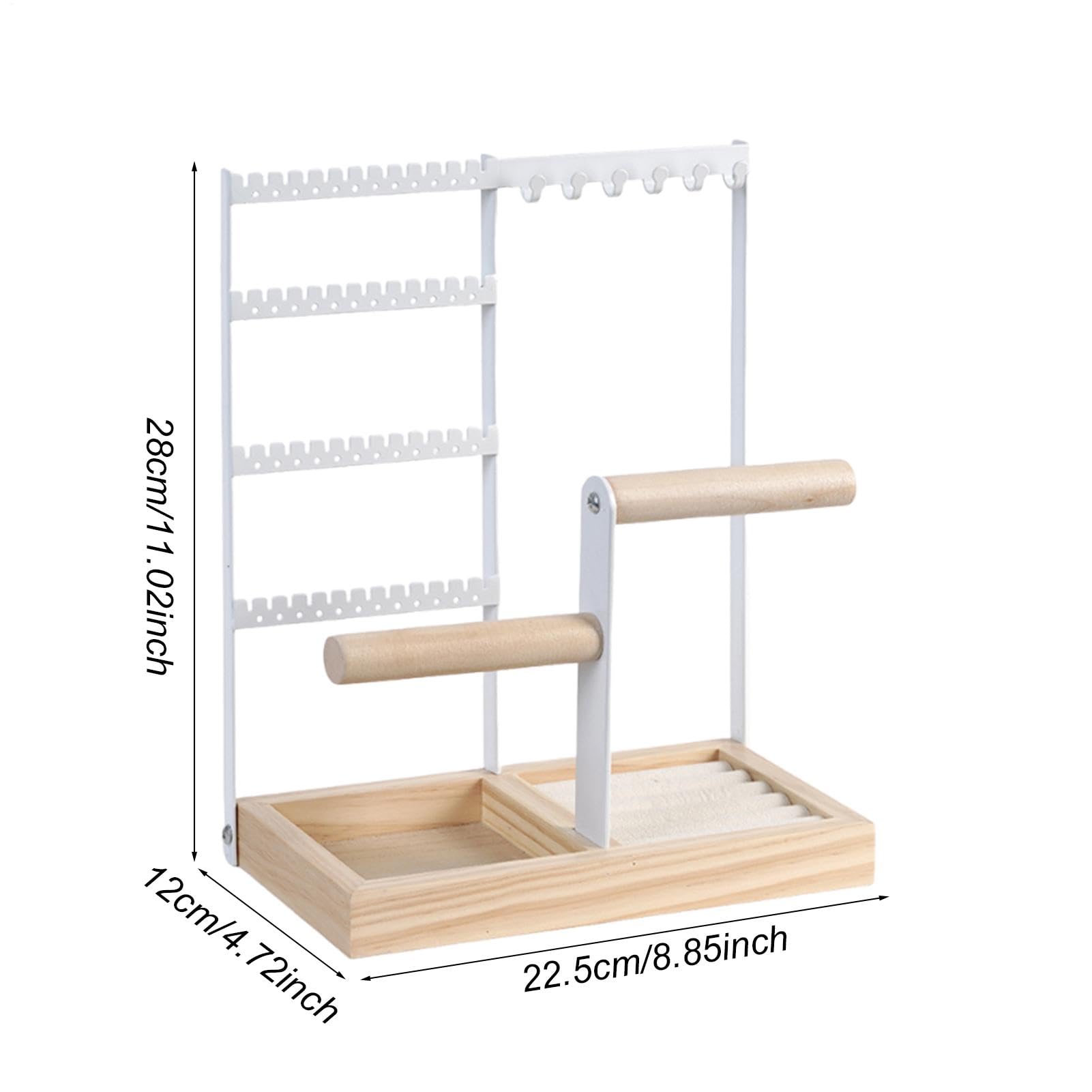 Ohrringhalter-Organizer 4-Stufiger Schmuckbaum-Ketten-Displayständer