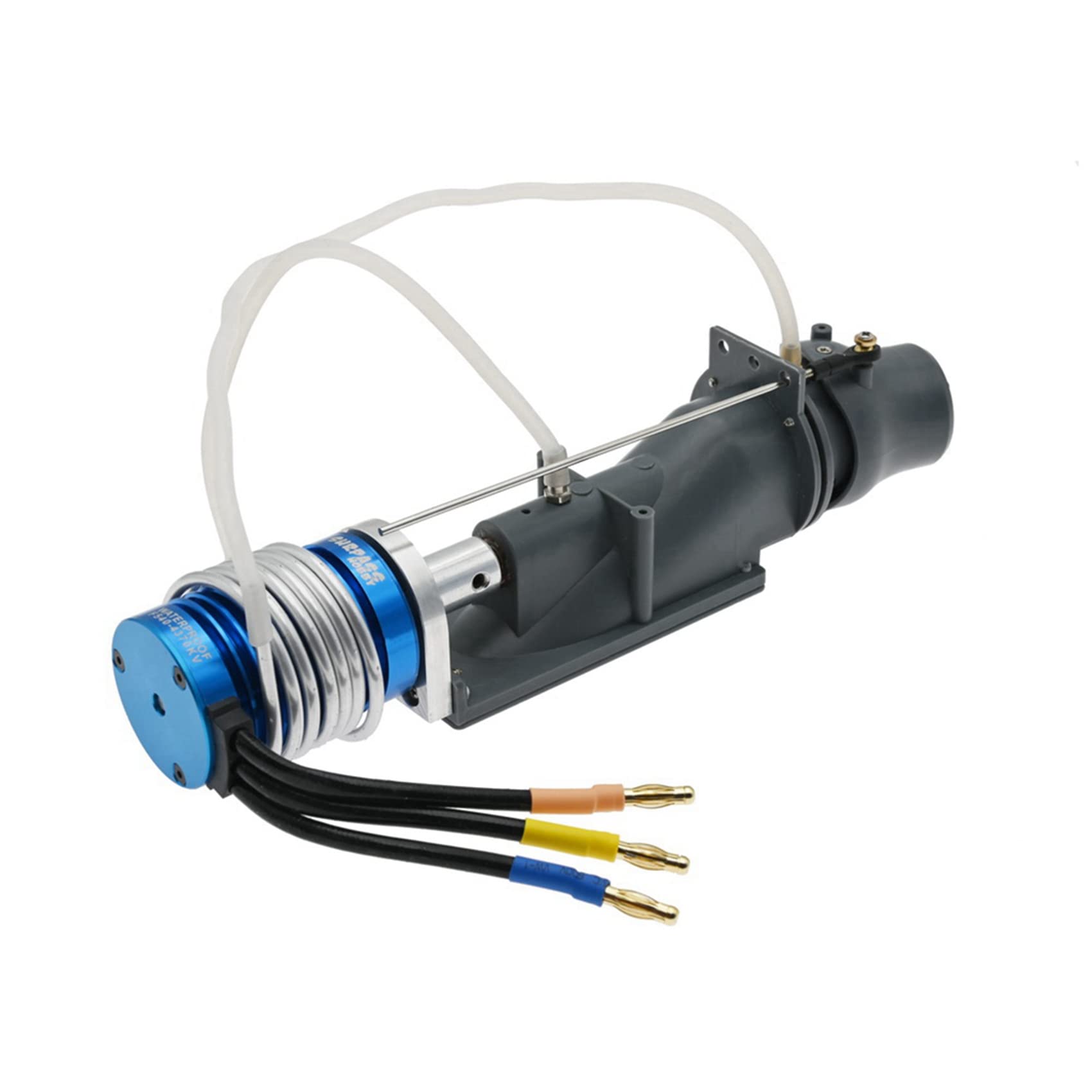 2X Water Jet Thruster Power Sprayer Pump Water Jet Pump mit 3650 Brushless Motor + Water Cooling Jacket für RC Jet Boat