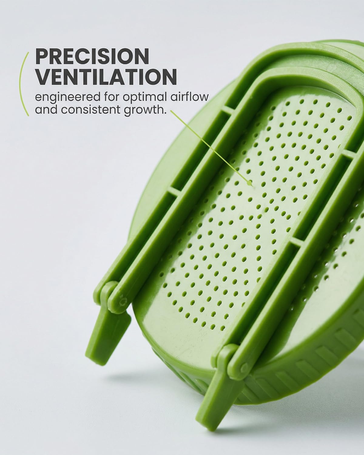 Couvercle de Germination 1 Pcs, Germoir avec Support Incliné pour Bocaux Large Ouverture. Grille Aérée, Ventilation Optimale, Drainage Facile pour Germes Saines & Bio.