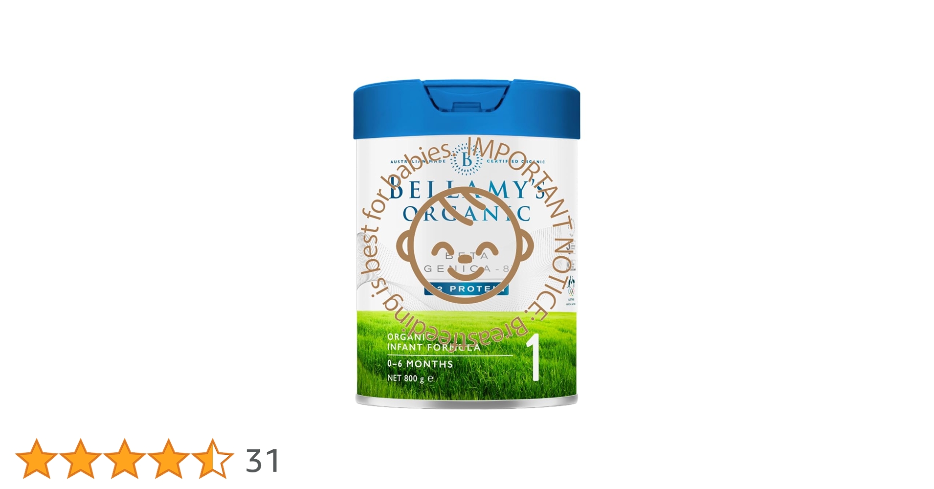 Bellamy's Organic Beta Genica-8™ Step2 Beta Genica-8 Step 2 Follow-On Formula – Bellamy's Organic