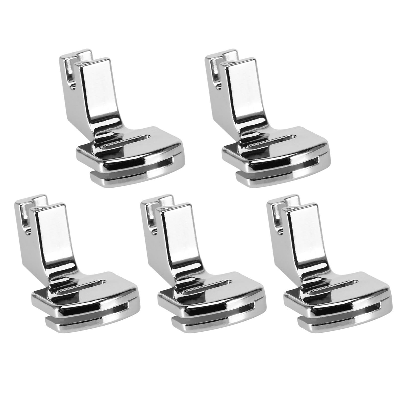 5Pieces Sewing Machine Presser Foot Attachment Sewing Machine Pleating Foot Metal Pleating Presser for High Efficiency Tool