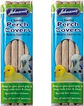 x2 Packs Sanded Perch Covers 4 Budgie Canary Finch etc Johnson's Pet Johnsons Small Birds