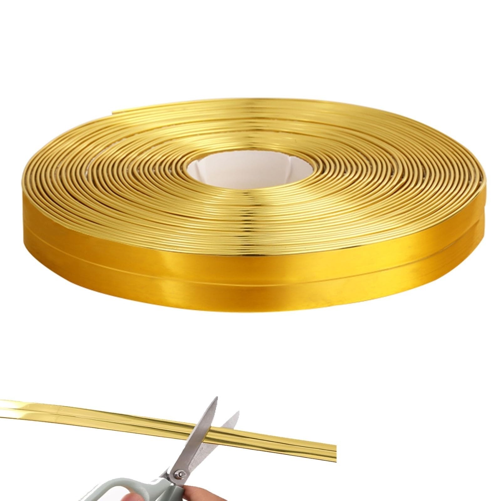 Protectores de Esquina Dorados para Paredes, Borde de Borde/Tira Protectora con Adhesivo Fuerte para Pintura, Papel Pintado, lágrimas, Huellas Dactilares, Bloqueo de Perros, Gatos, Masticar, Borde de