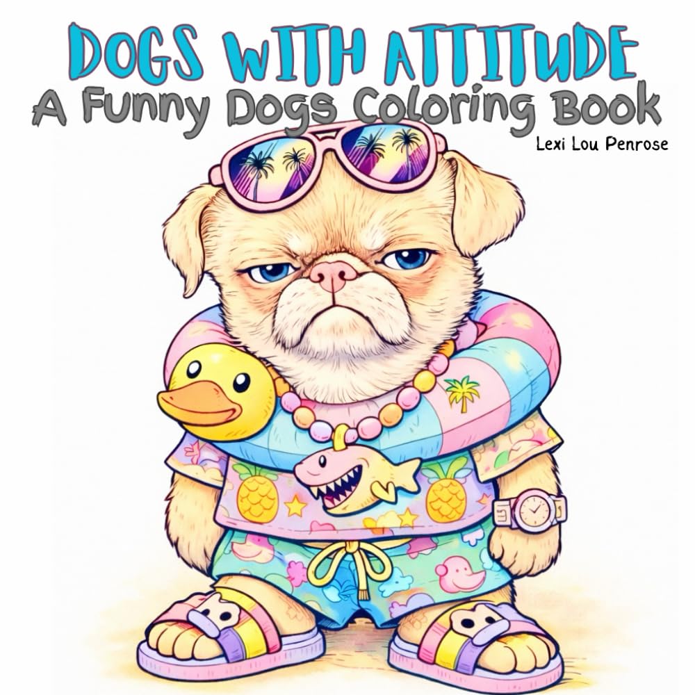 Dogs with Attitude: A Funny Dogs Coloring Book | The Perfect Gift for Dog Lovers: Hilarious Dogs with Oddball Charm and Unique Personality | Dogs ... Humor Coloring Book for Adults and Teens
