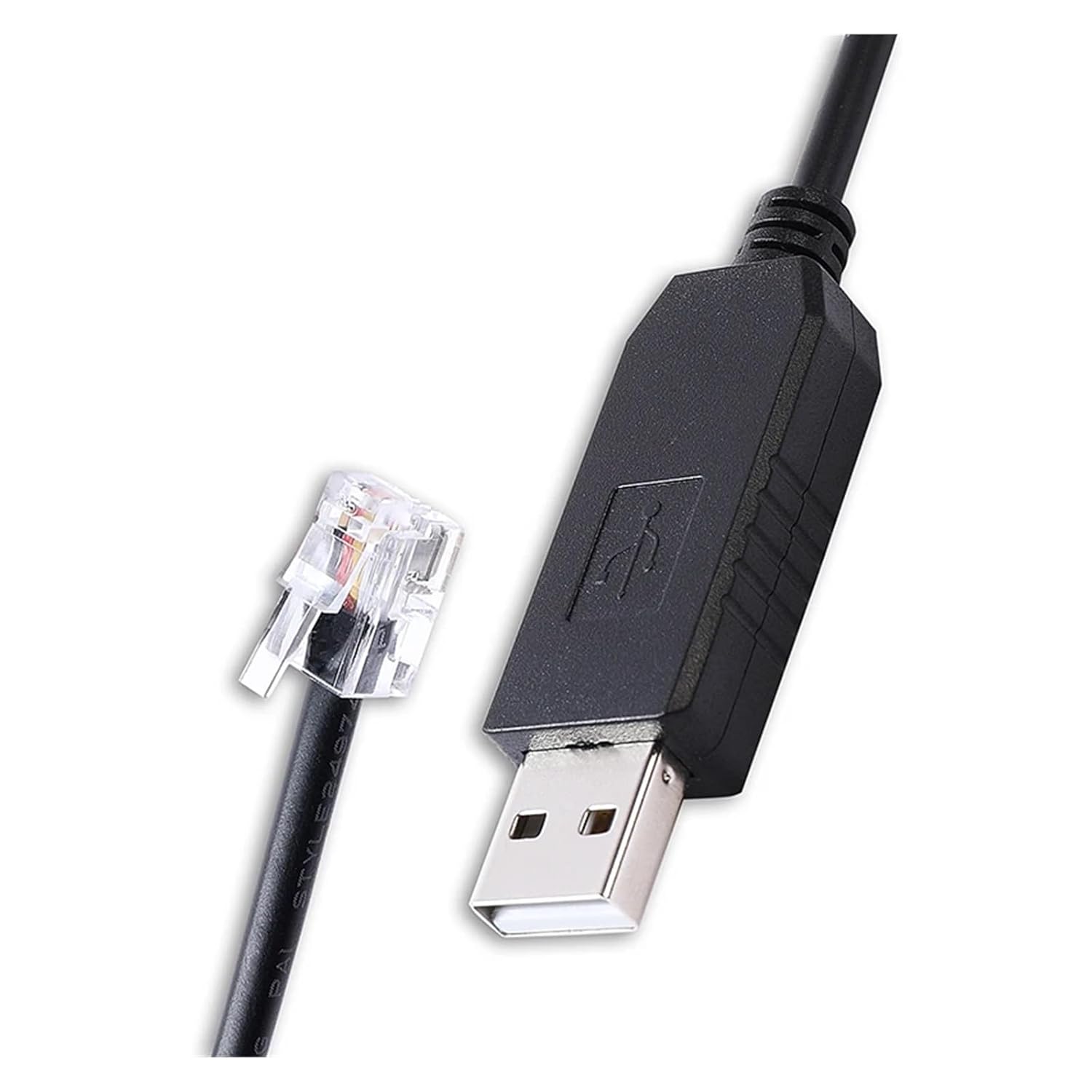 RS232 Serial Communication Cable PL2303 USB to RJ22 4P4C Fit for Connecting PC to Los-Andy Gemini System (Size : 3m, Color : Black)