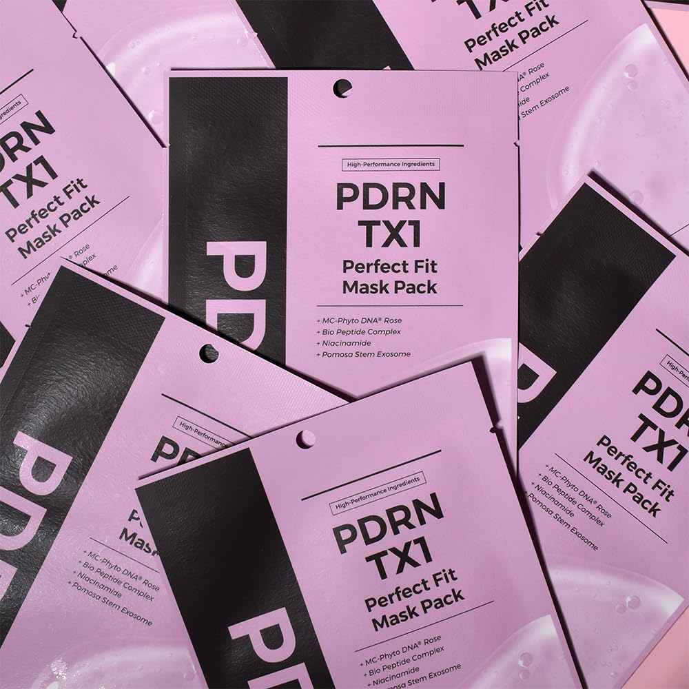 Amazon.co.jp: PRETTYSKIN TX1 フェイシャルマスクパック 10枚入｜ツヤ