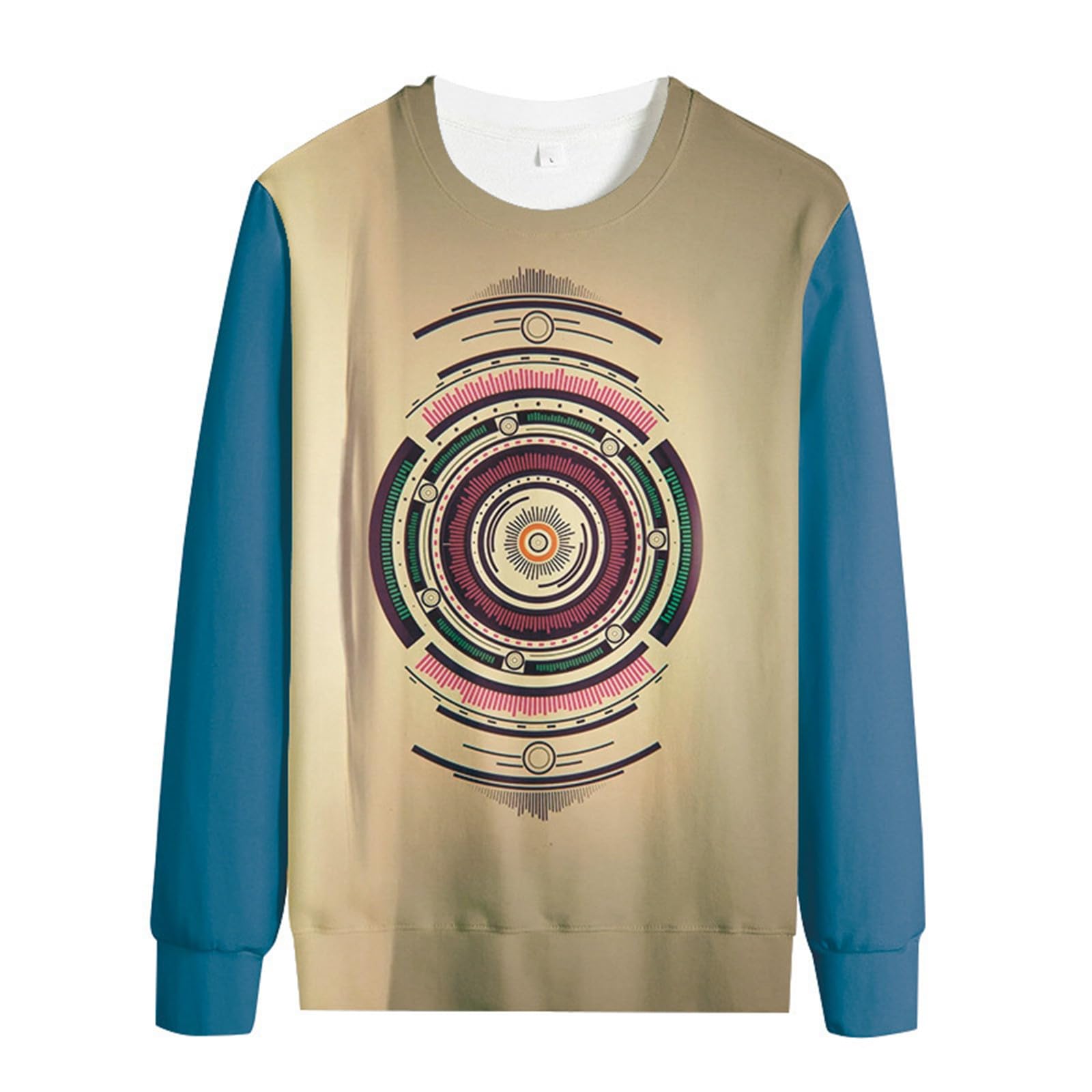 Men's Crew Neck Pullover, Winter Sweatshirt, Long Sleeve Casual Top, Sports Jumper with Crew Neck, Casual Long Sleeves, Crew T-Shirt, 3D Print, Graphic Pullover, Tops for Men, Hoodie