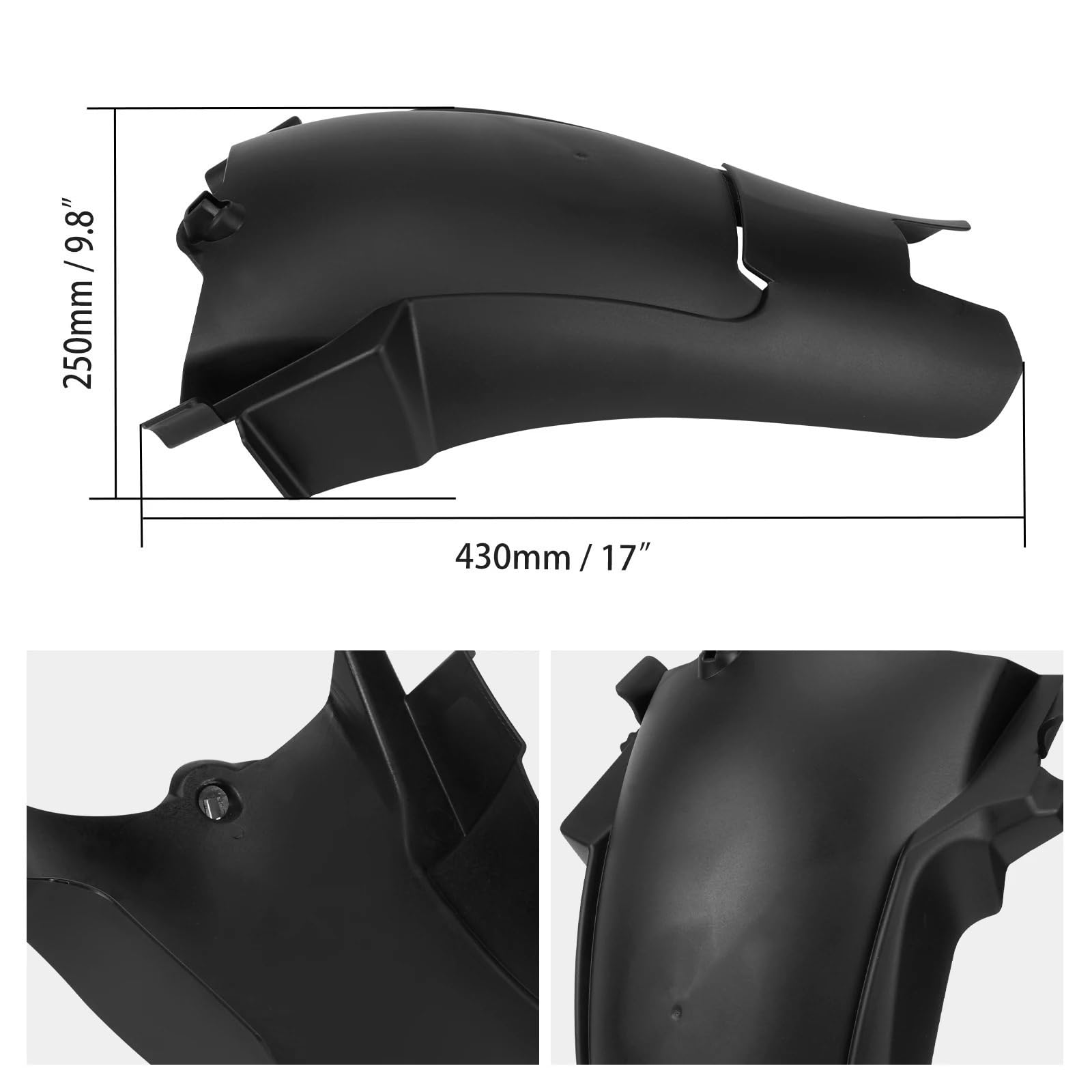 Przednia szyba motocyklowa Pasuje do BMW R1250GS 2018-2023 R1250GS R 1250 GS Tylny błotnik motocyklowy Tylny błotnik wewnętrzny koła przedłużenie błotnika