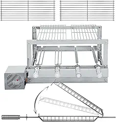 Churrasqueira Grill Inox - Artinox Grill - 4 Espetos Giratórios + 2 Grelhas Móveis + Grelha Giratória Peixe/Frango