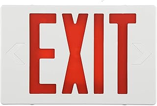 1 PACK EXIT LED Emergency Light,Commercial Lighting-Exit Sign Warning Light with Backup Battery-UL Listed Double face,Universal Mounting Lighting Fixtures