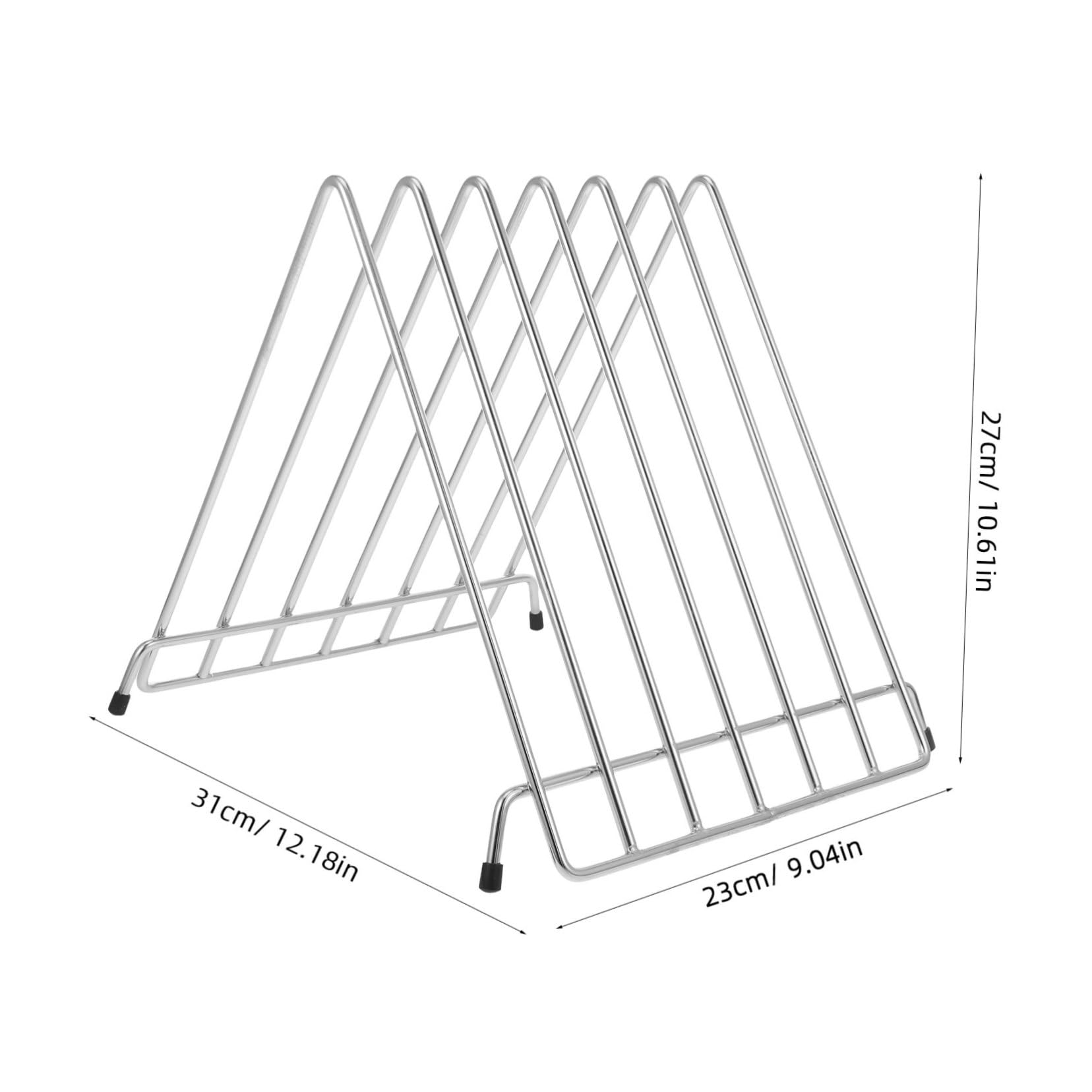Support en Acier Inoxydable Résistant à L'usure pour Planche à Découper Design Ajouré, Capacité Plus Grosse pour Restaurants et Cantines