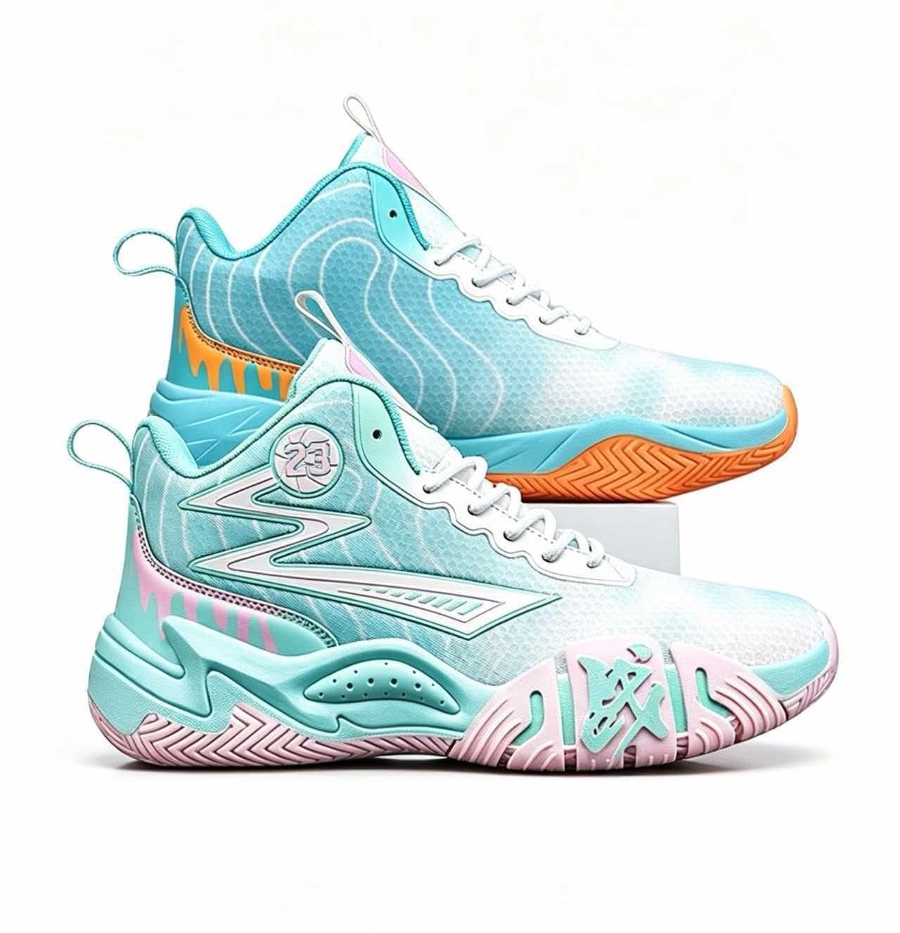 Buty do Koszykówki Unisex Wysokie Oddychające dla Młodzieży Sport Ind/Out