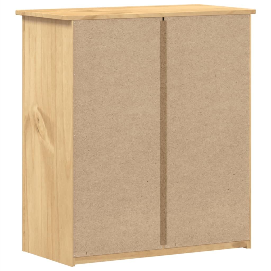 Commode 80 x 40 x 89 cm en bois massif de pin