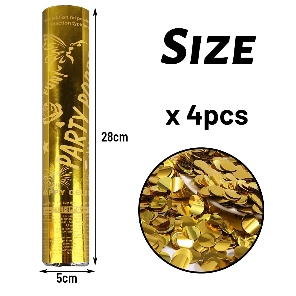 Cannoni Coriandoli XiXiRan - 4 Pezzi, Biodegradabili, Per Feste E Matrimoni - Foto 11