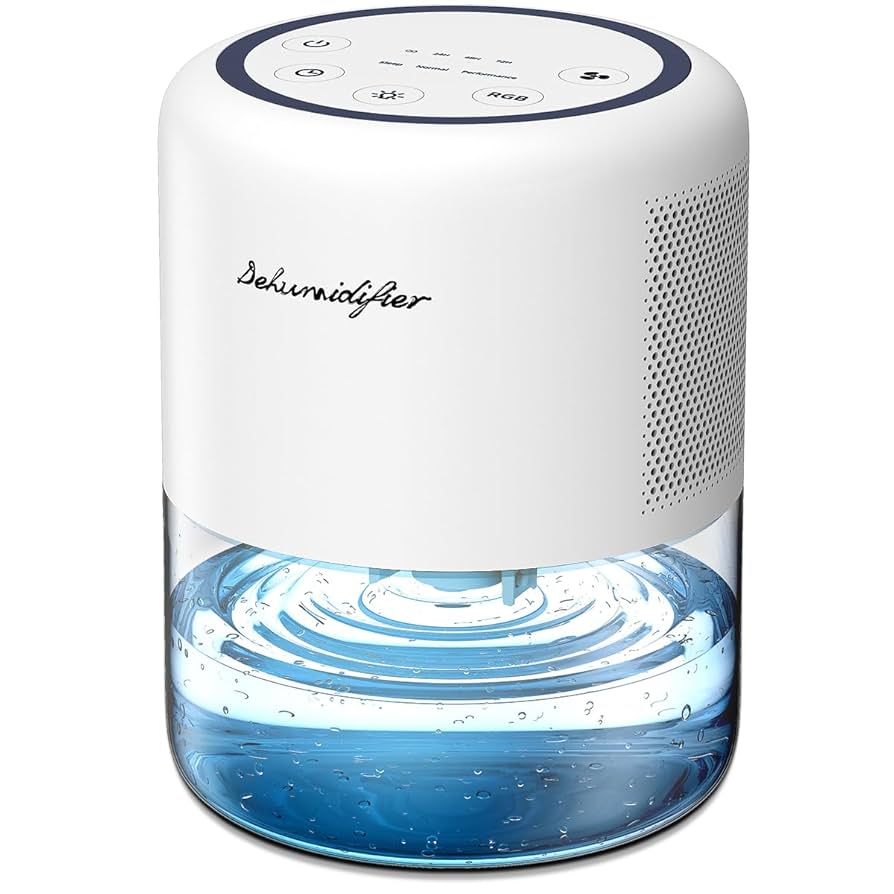 2.2l Large Dehumidifier Portable Quiet Home Air Dryer For Mould Moisture Damp | UK