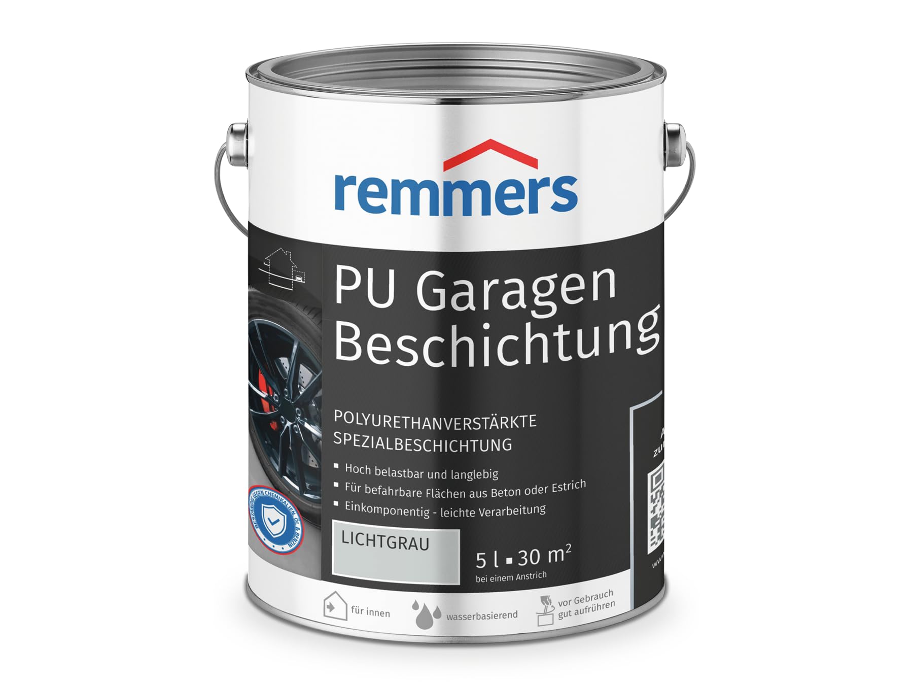 Remmers PU Garagenbeschichtung lichtgrau, matt, 5 Liter