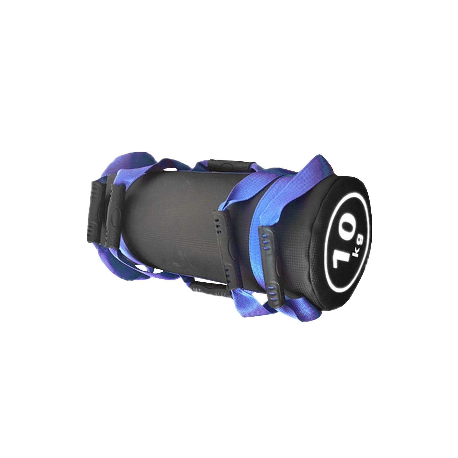 Power Bag Sand Bag 10KG Sac Sable Réglable Sac Sable Fitness avec Poignées, Sac Sable Musculation pour Haltérophilie Ou L'entraînement Fonctionnel Crossfit, PaSable