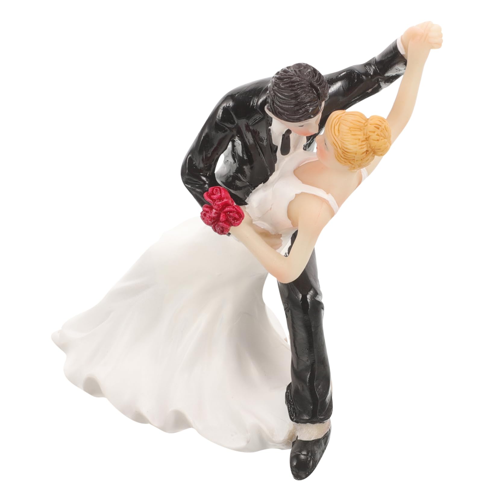 INOOMP 2 Pezzi Decorazione per Torte Nuziali con Sposini Cake Topper per Matrimoni Accessorio Leggero e Ornamentale per Torte Tematiche per Nuziali