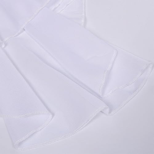 Miniatura 6 de Collar falso victoriano, disfraz medieval vintage de palacio desmontable con volantes blancos para fiestas de disfraces, Blanco