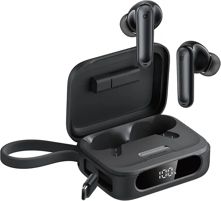 soundcore P41i by Anker, Adaptive Noise Cancelling In-Ear Kopfhörer mit Powerbank (integriertes USB-C Kabel) 192h Spielzeit, Immersiver Sound, Klare KI-Anrufe mit 6 Mikros, IPX5, Bluetooth 5.3