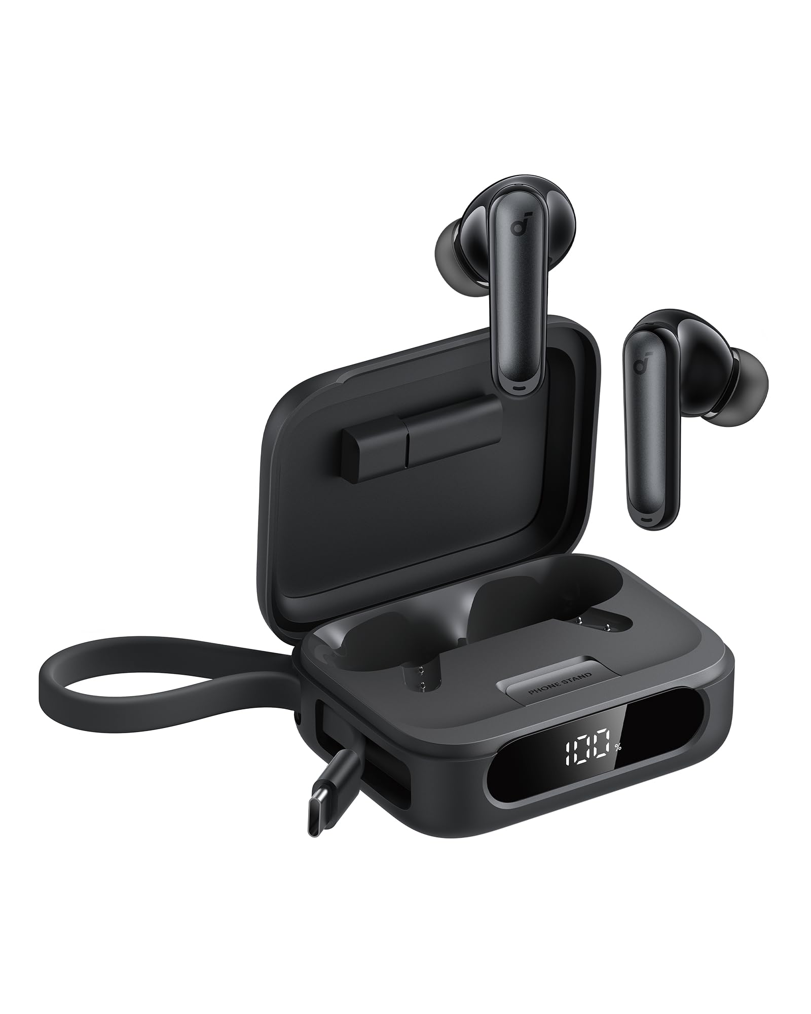 soundcore P41i by Anker, Adaptive Noise Cancelling In-Ear Kopfhörer mit Powerbank (integriertes USB-C Kabel) 192h Spielzeit, Immersiver Sound, Klare KI-Anrufe mit 6 Mikros, IPX5, Bluetooth 5.3