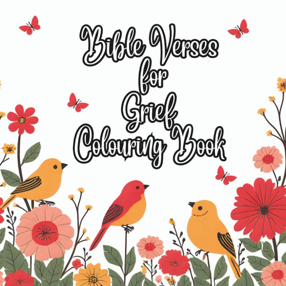 Bible Verses For Grief Colouring Book