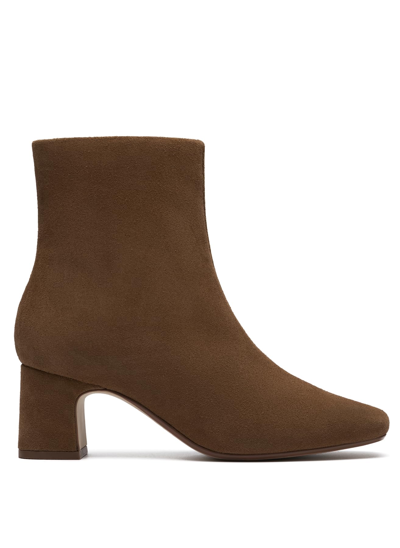 Clarks Fernie Zip Womens Walnut Suede, 3.5
