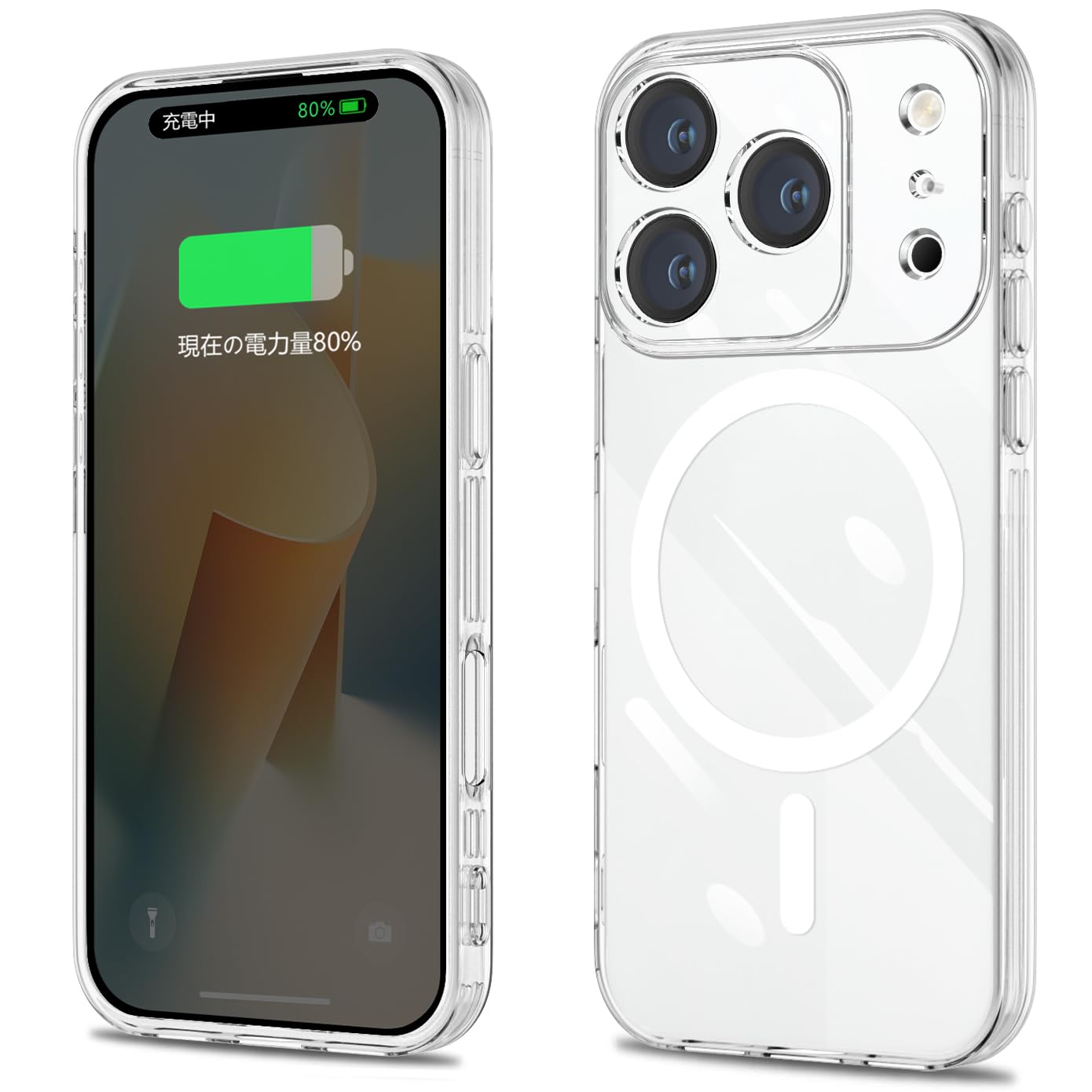 Amazon.co.jp: fusinong ケース 用の iPhone 17 Pro Max クリア
