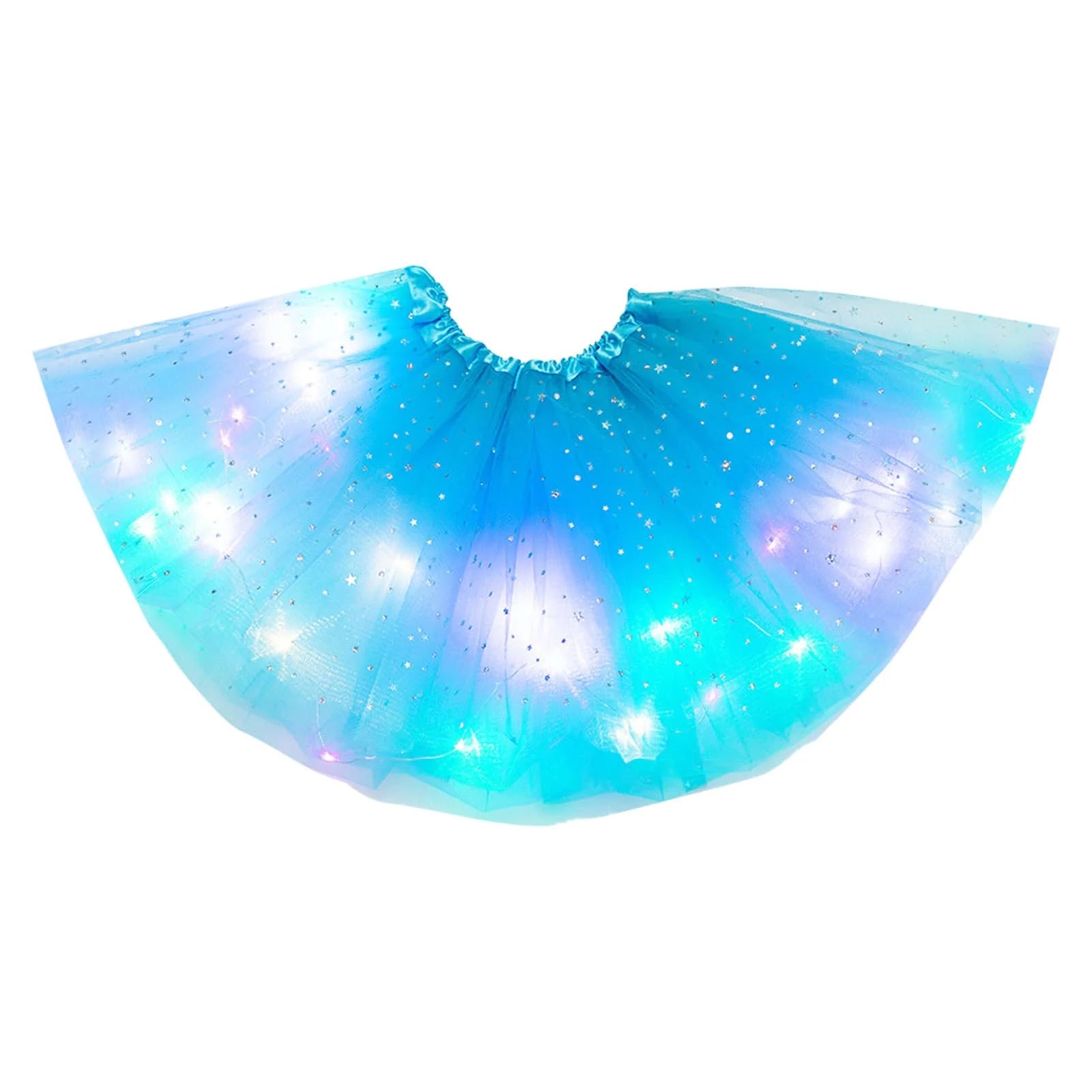Girl Tutu Skirts, 2-8 Years Baby Girls Light Up LED Tutu Skirt Magic Light Princess LED Dancing Skirt Tulle Ballet