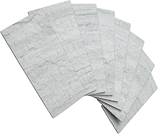AULIGET 3" x 6" Subway Tile Peel and Stick Backsplash, Thick PVC Stick on Wall Tiles (100, Light Shale)