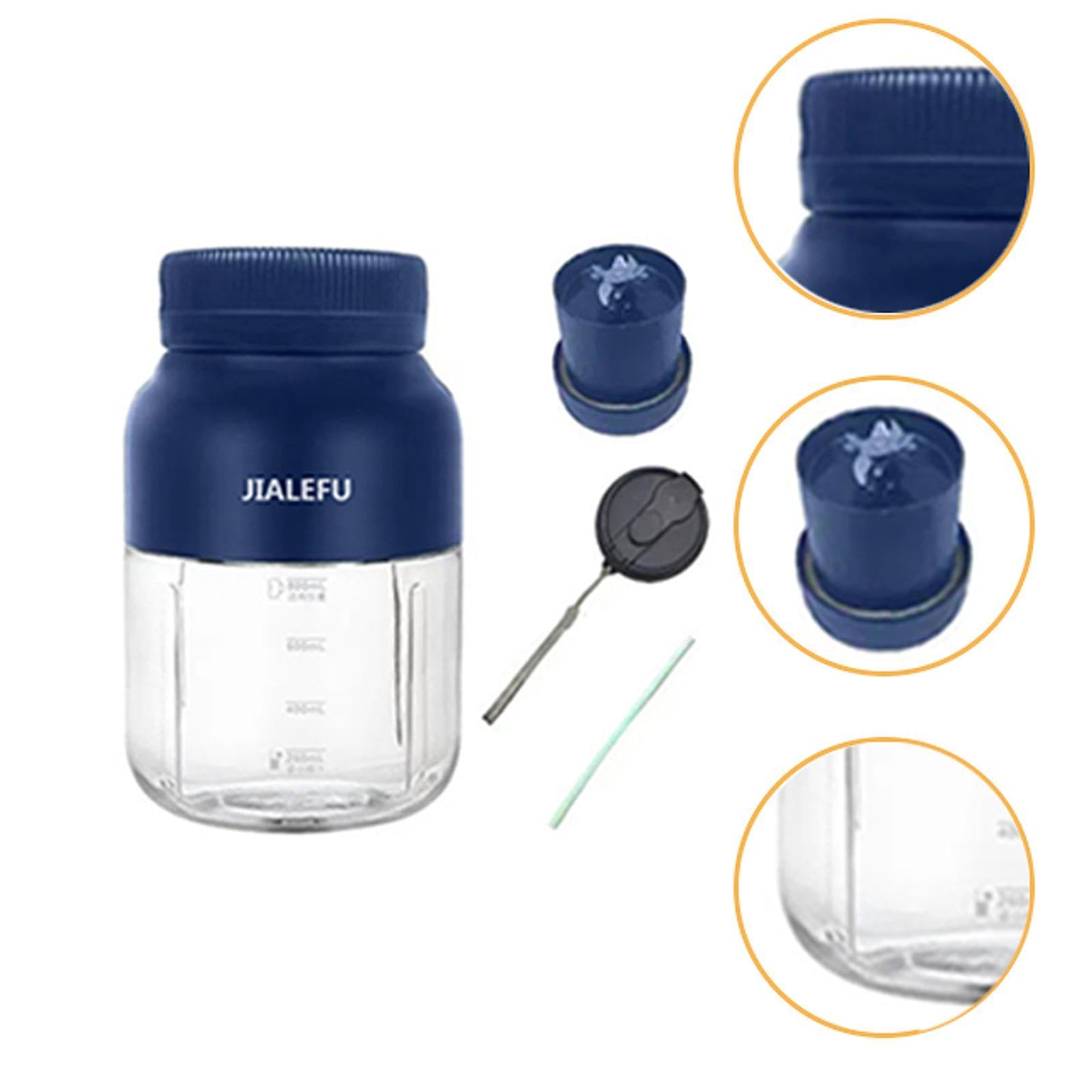 Fenteer Portable, Mixeur, Shakes, Smoothies, électrique, 1 300 ML, pour Activités de Plein Air, Entraînement, Bleu Royal